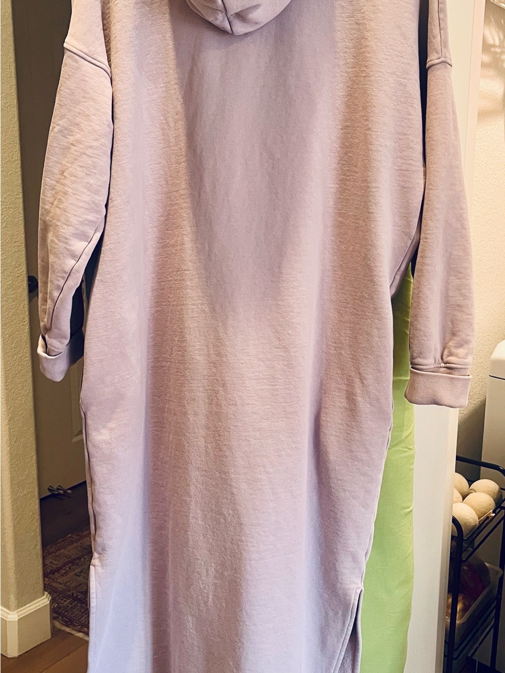 COS Oversized Sweatshirt Hoodie Dress – women’s Size L – Soft Lilac - Picture 3 of 7